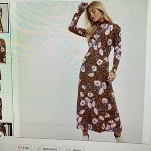 Free people retro romance midi dress